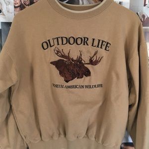 ❌SOLD❌ Outdoor Life Moose Crewneck